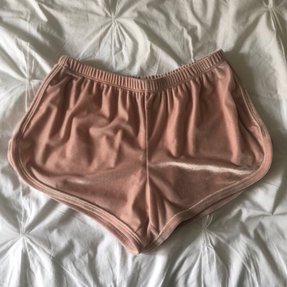 brandy melville (john golt) velvet shorts - Picture 2 of 3